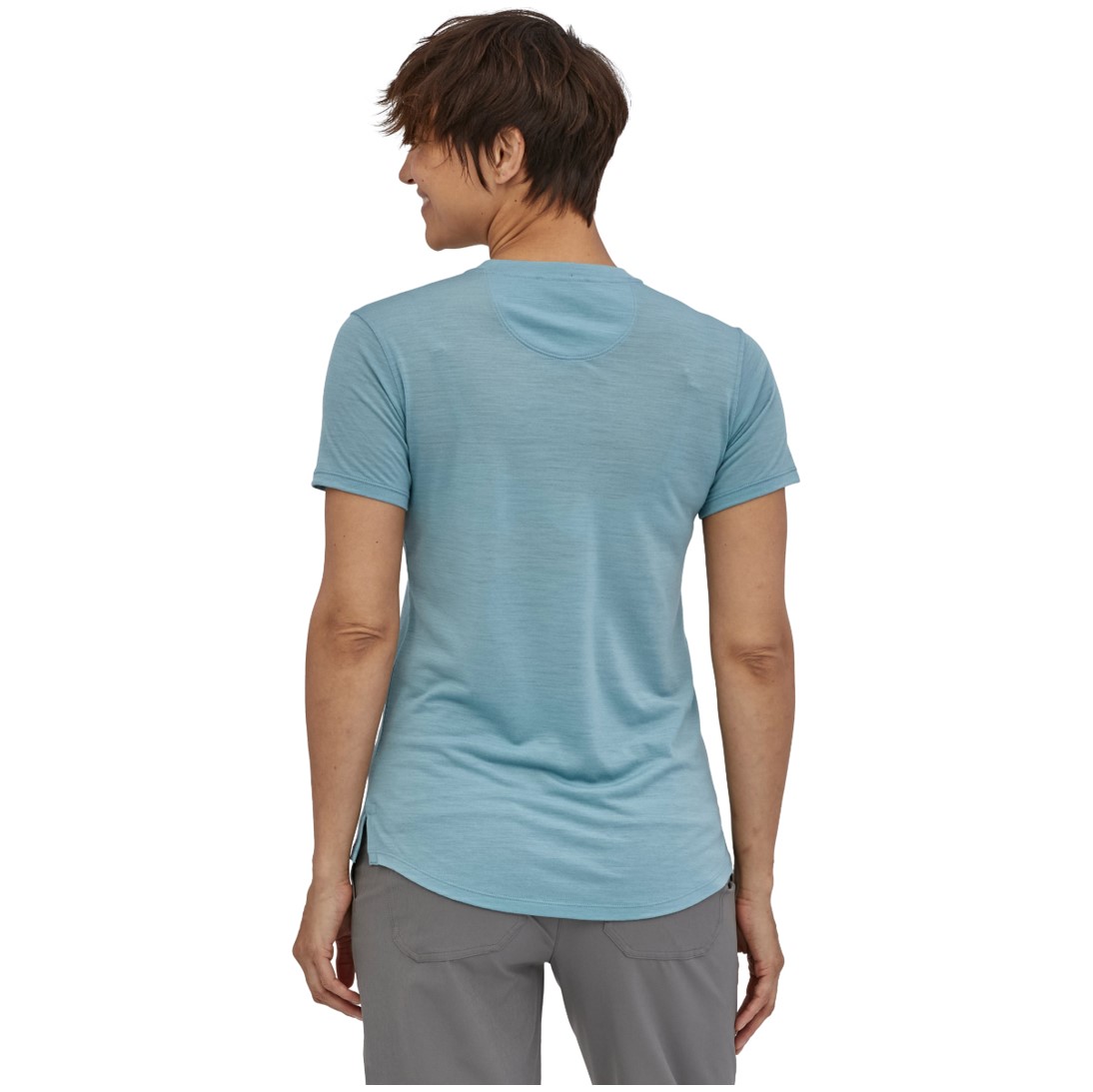 Polera Cap Cool Merino Graphic Mujer Azul - Imagen 4