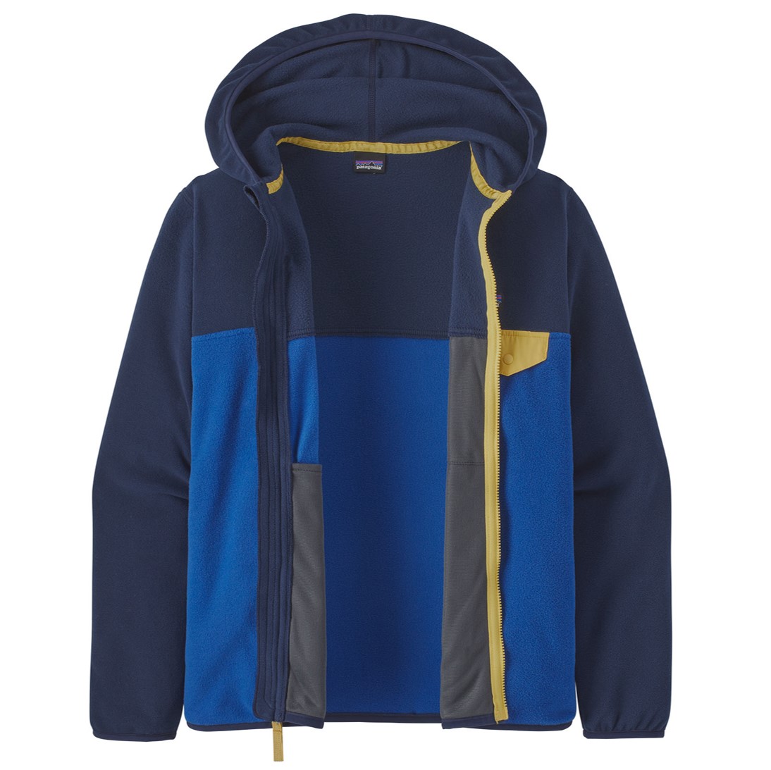 Polar Micro-D Snap-T Jacket Niño Azul/Amarillo - Imagen 3