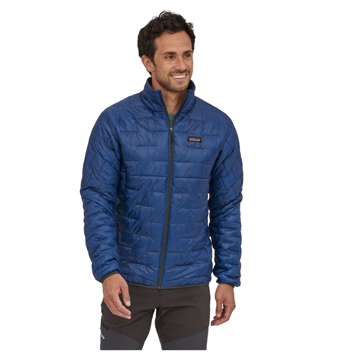 Chaqueta Micro Puff Hombre Azul - Imagen 3