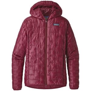 Parka Sintética Micro Puff Hoody Mujer Rojo