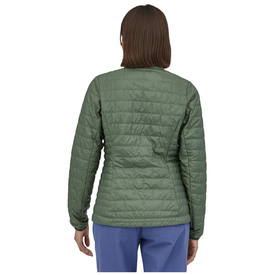 Parka Sintética Nano Puff Jacket Mujer Verde - Imagen 4