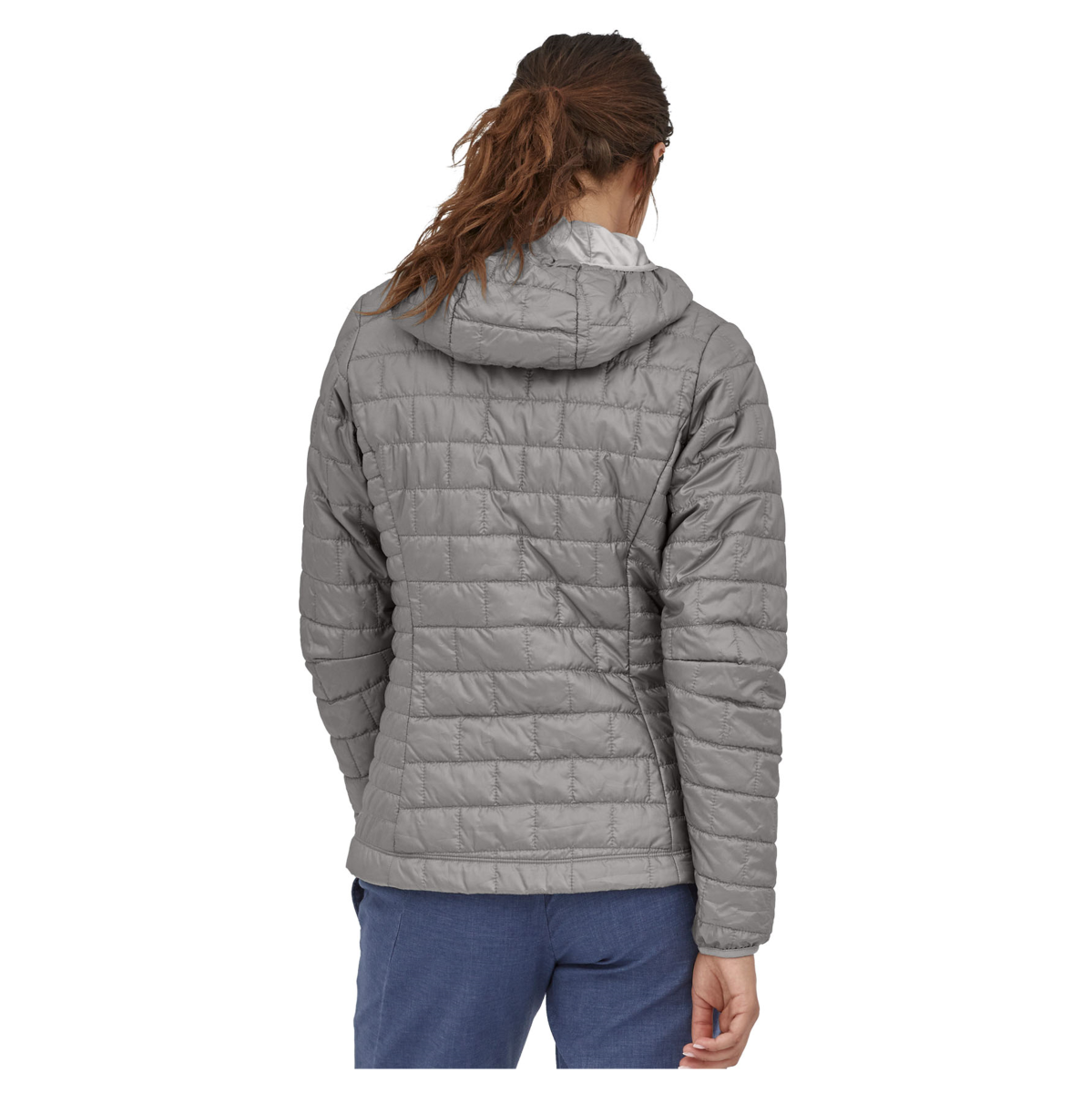 Parka Mujer Sintética Nano Puff Hoody Gris - Imagen 6