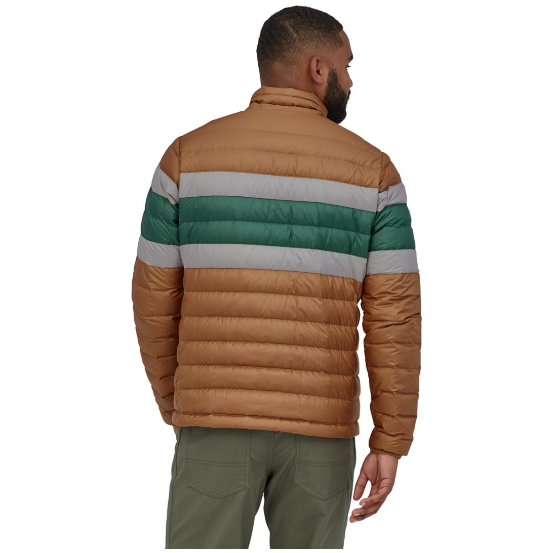 Parka Pluma Down Sweater Hombre Café - Imagen 4