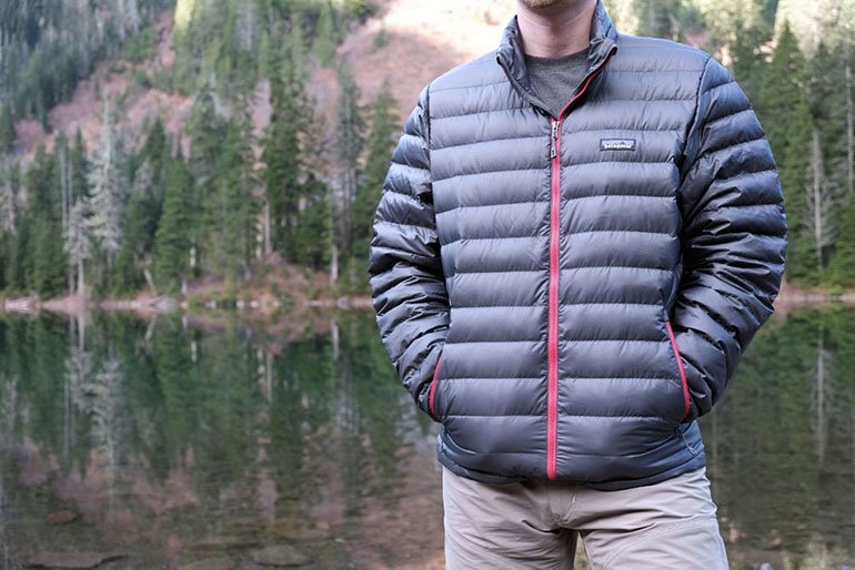 Parka Pluma Down Sweater Jacket Hombre Azul / Rojo - Imagen 3