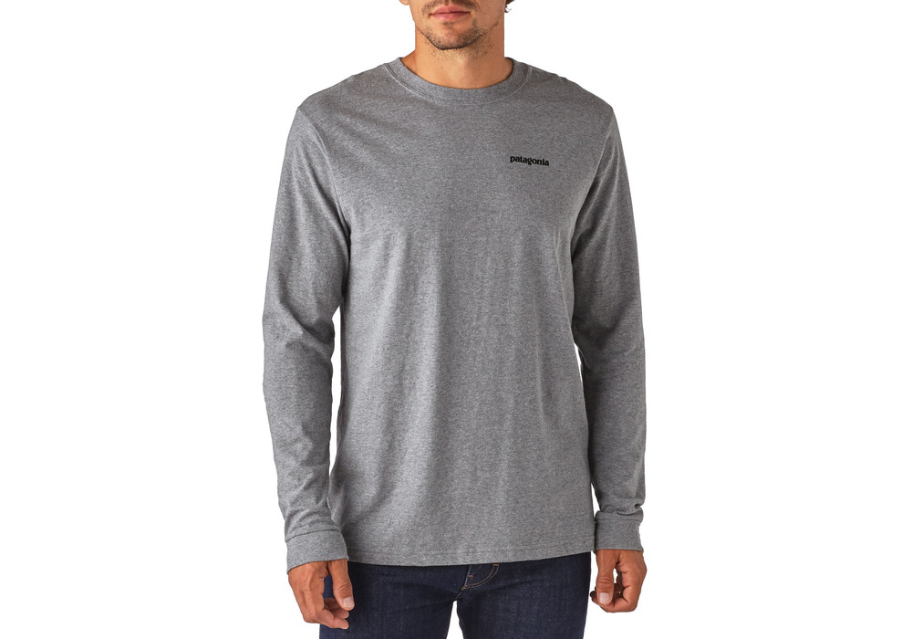 Polera Manga Larga P-6 Logo Hombre Gris