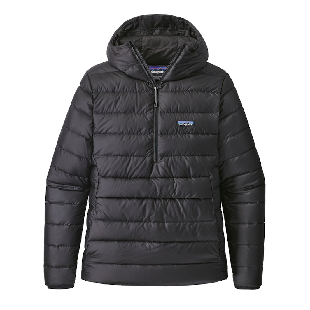 Parka Pluma Down Sweater Hoody Pullover Hombre Negro
