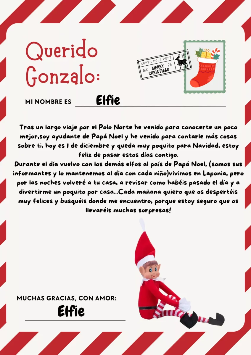 Elfo Navidad personalizado - Imagen 5