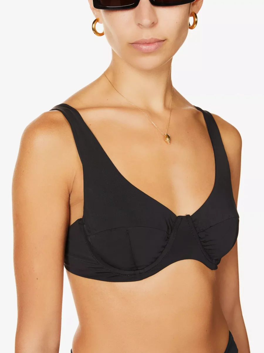 MYRA SWIM Seigel V-neck Bikini Black Top - Imagen 4