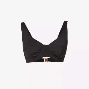 MYRA SWIM Seigel V-neck Bikini Black Top