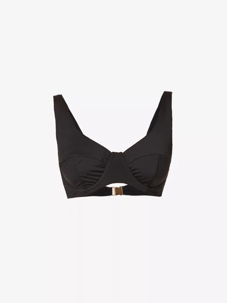 MYRA SWIM Seigel V-neck Bikini Black Top - Imagen 2