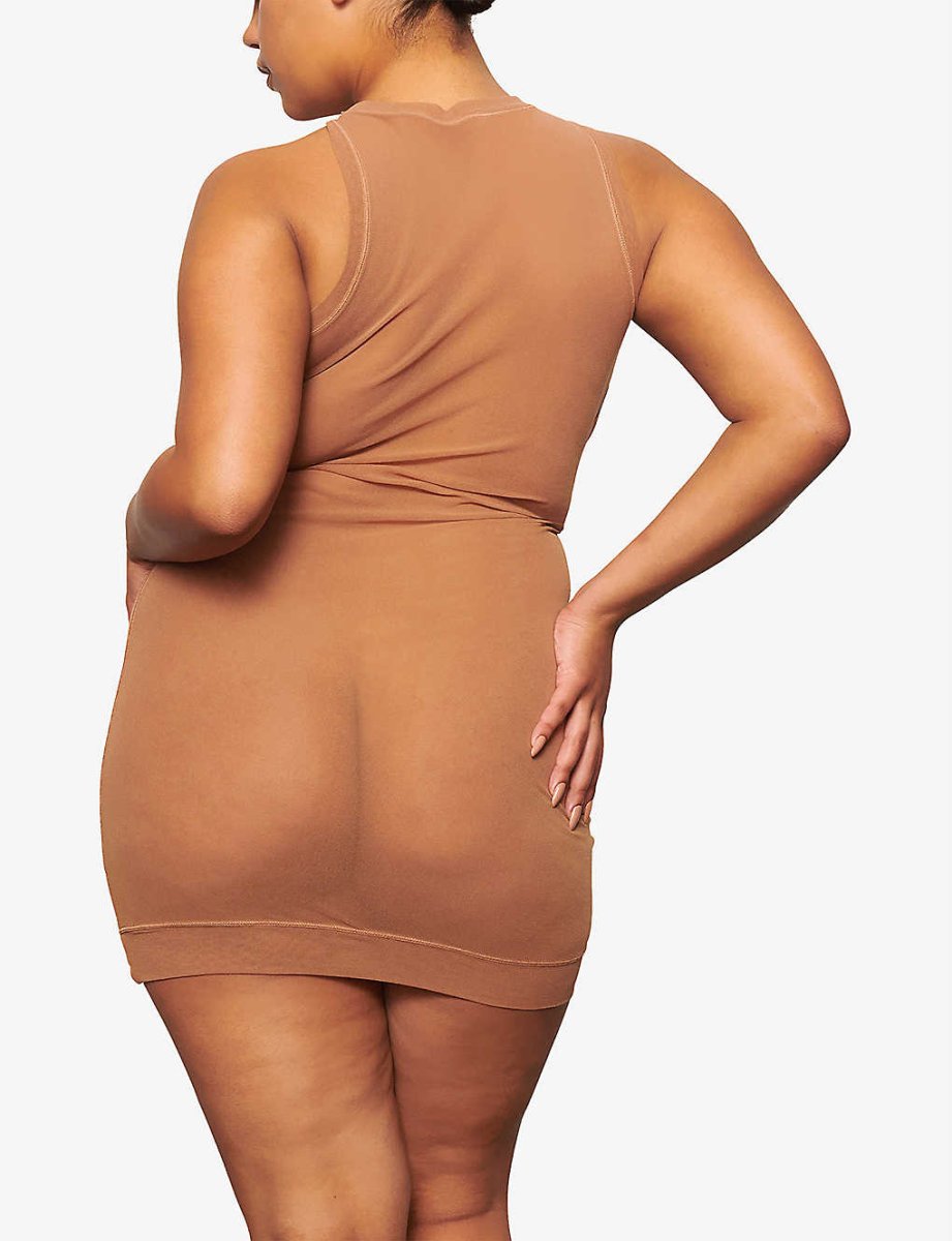 SKIMS Summer Mesh Slim-Fit Mesh Mini Dress - Imagen 4