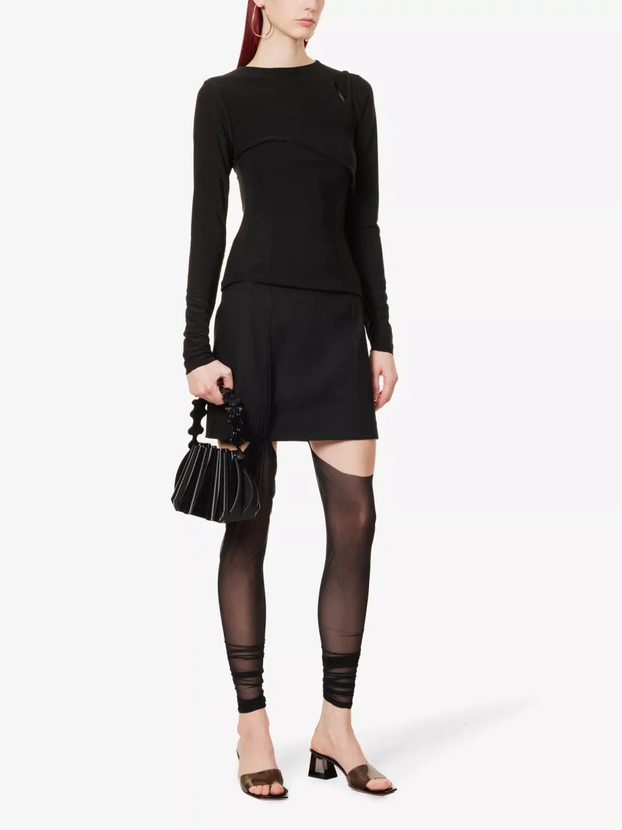DI PETSA Fertility Cut-Out Stretch-Woven Top - Imagen 3