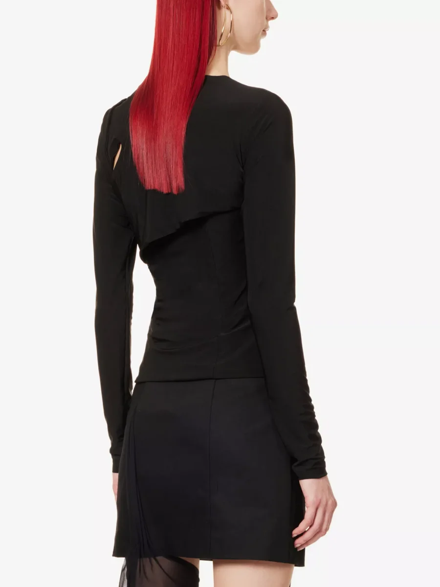 DI PETSA Fertility Cut-Out Stretch-Woven Top - Imagen 6