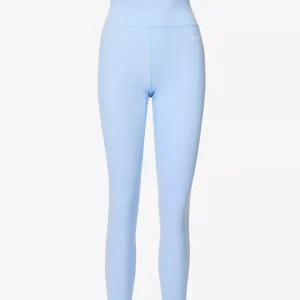 SPORTY & RICH High Rise Logo Print Stretch Wellness Athleisure Leggings