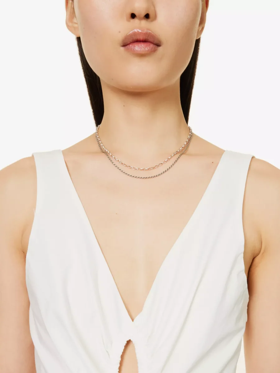ANINE BING Dione Cut-Out Cotton Midi Dress - Imagen 5