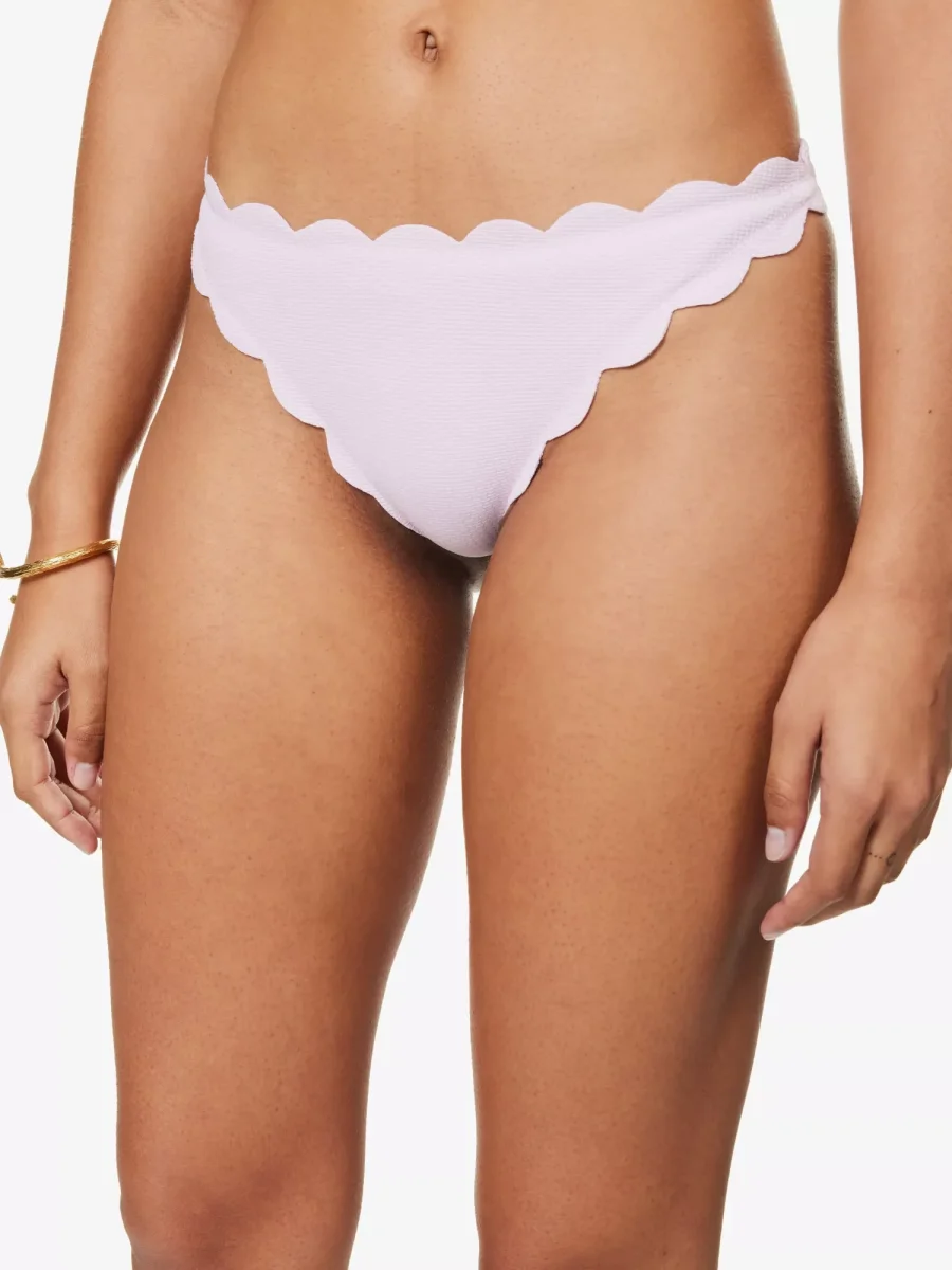 MARYSIA North Scalloped-Trim Mid-Rise Bikini Bottoms - Imagen 4