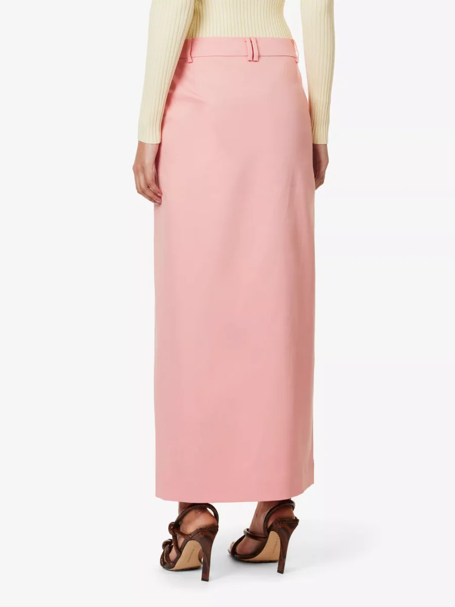 SIR. Giacomo Pink Split Front Midi Skirt - Imagen 6