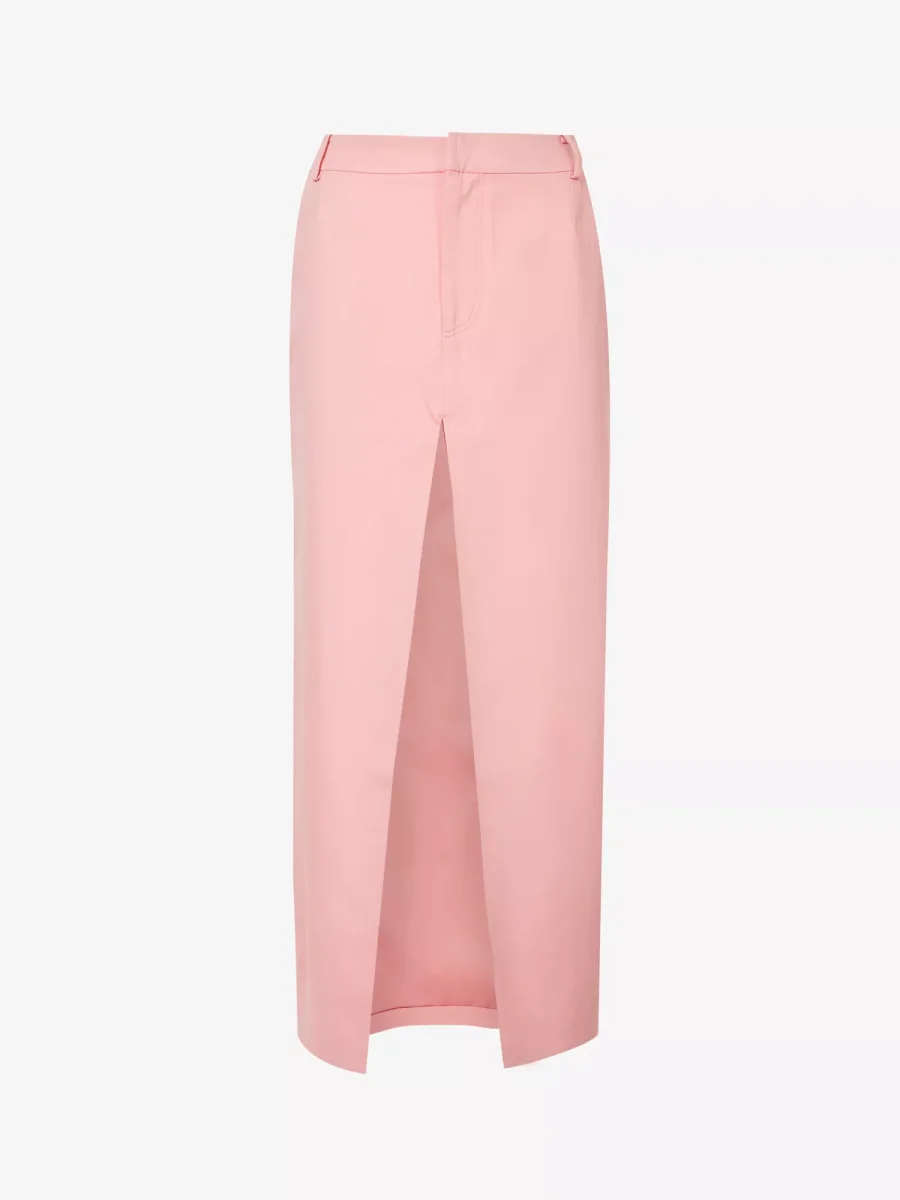 SIR. Giacomo Pink Split Front Midi Skirt - Imagen 2