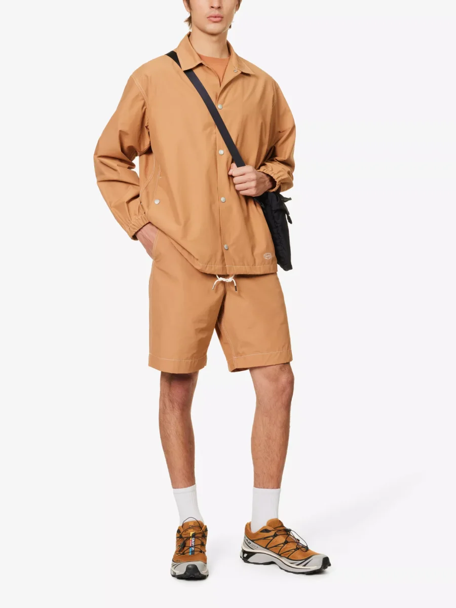 Snow Peak Light Mountain Brown Cloth Shorts - Imagen 4