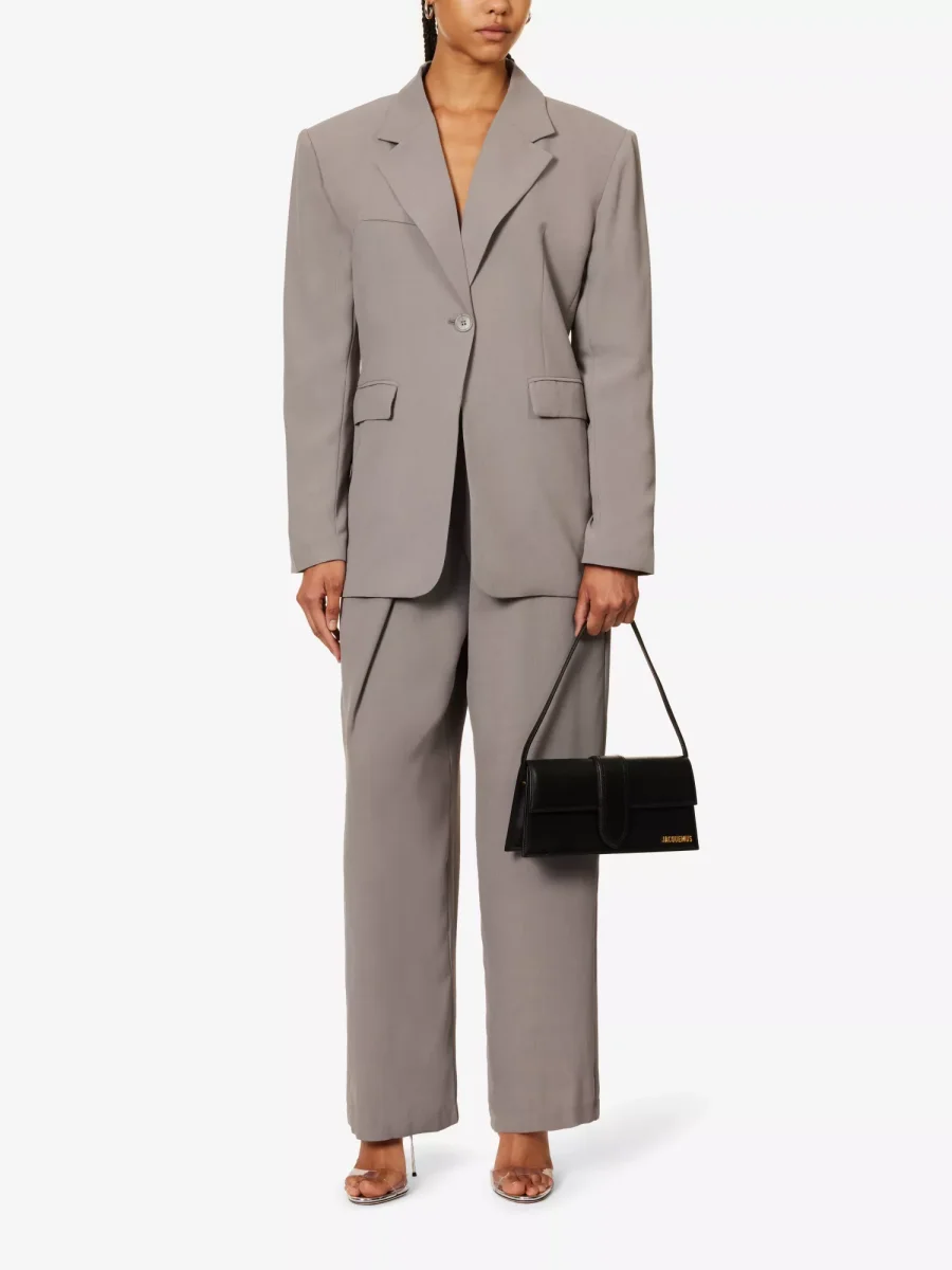 BAYSE Marzia Padded Shoulder Regular Fit Woven Blazer - Imagen 4
