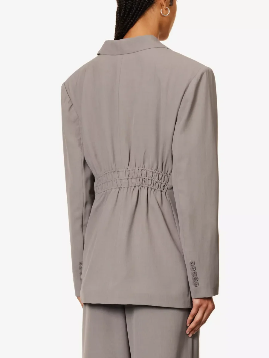 BAYSE Marzia Padded Shoulder Regular Fit Woven Blazer - Imagen 6