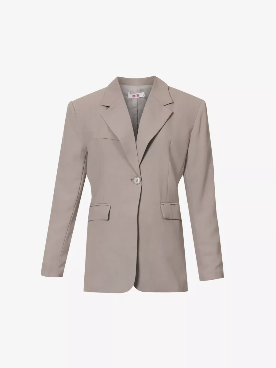 BAYSE Marzia Padded Shoulder Regular Fit Woven Blazer - Imagen 2