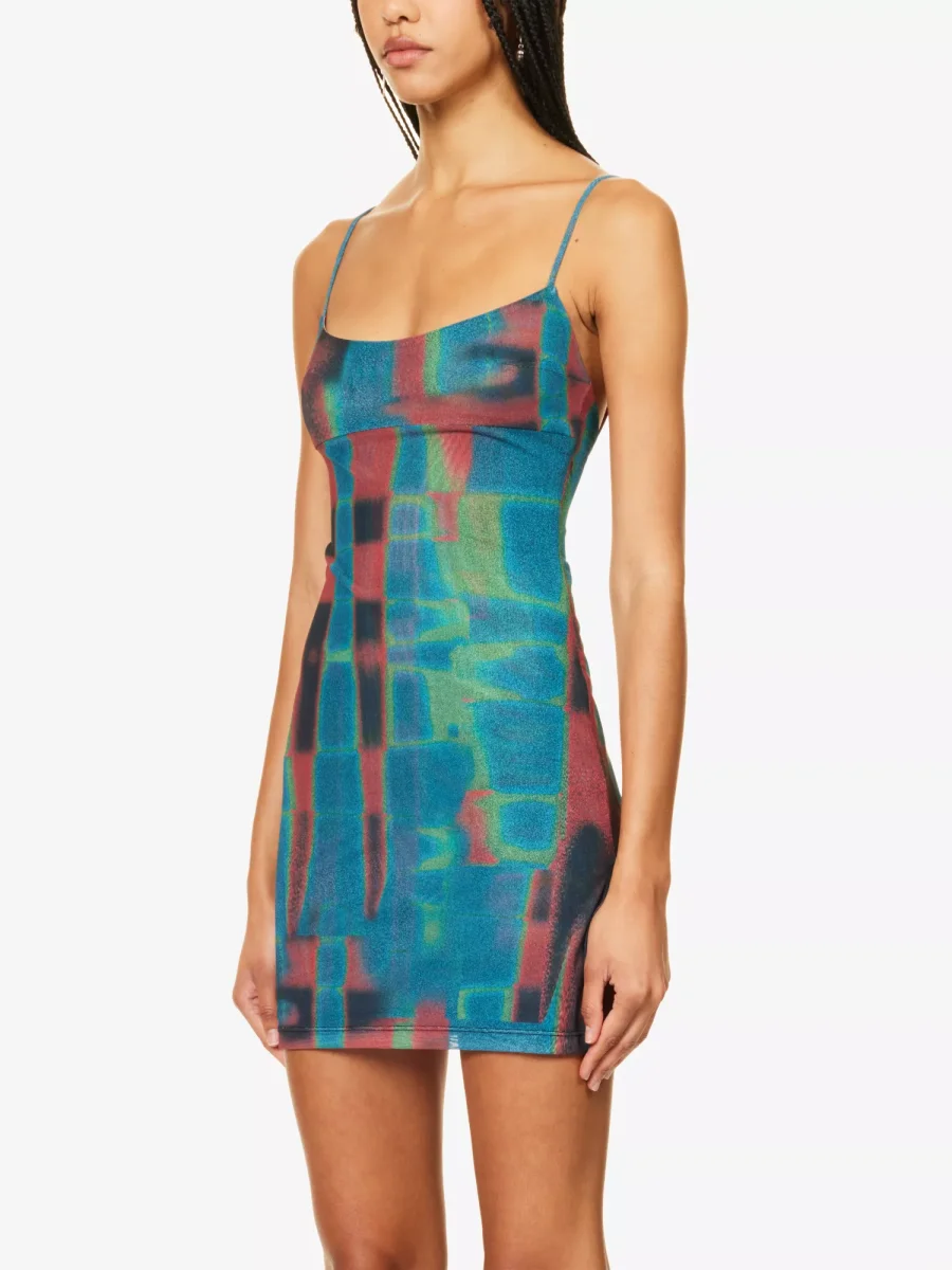 MIAOU Anya Rust Print Mini Dress - Imagen 4