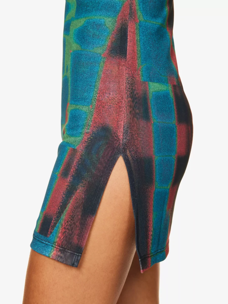 MIAOU Anya Rust Print Mini Dress - Imagen 6