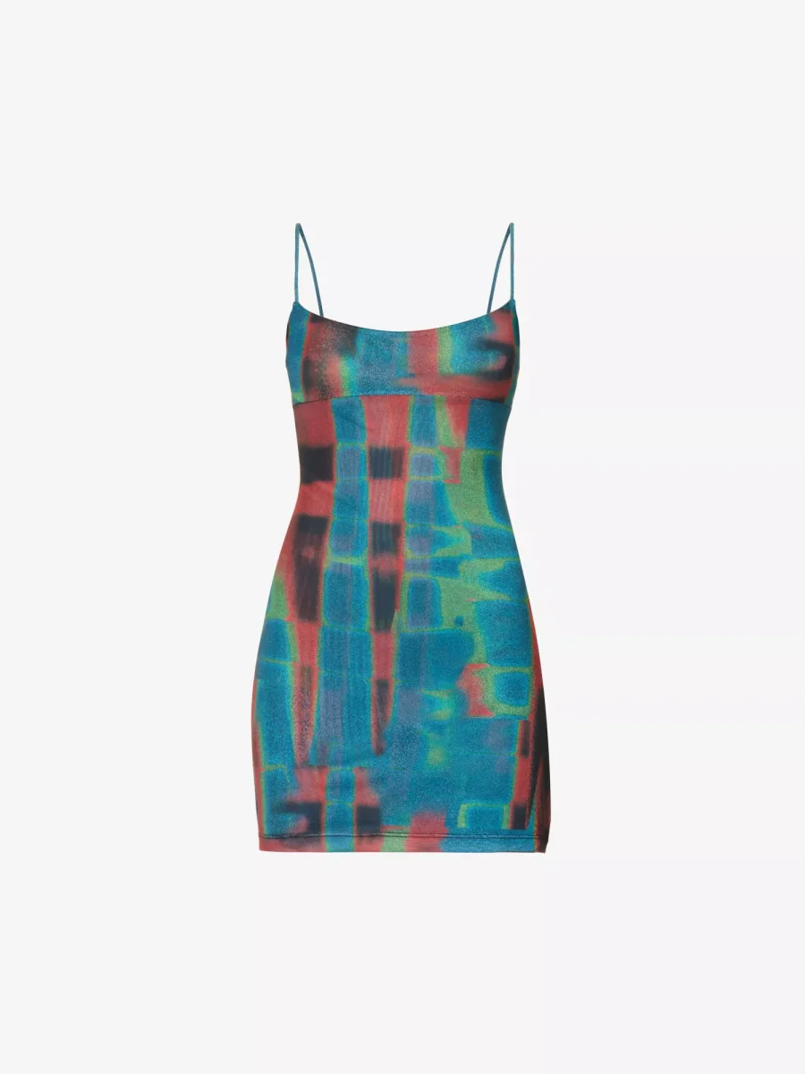 MIAOU Anya Rust Print Mini Dress - Imagen 2