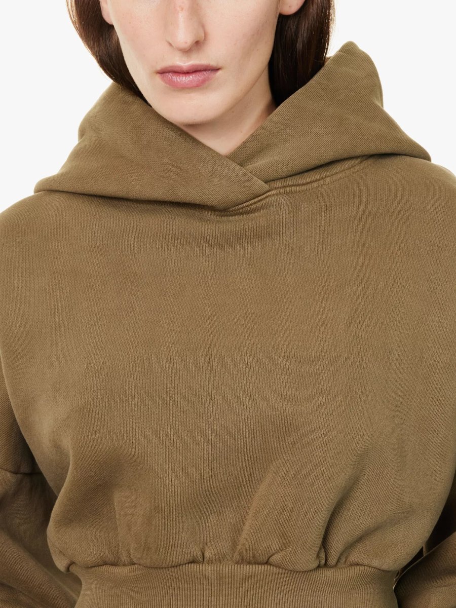 Entire Studios Military Green Double Hood Uniform Cropped Hoodie - Imagen 8