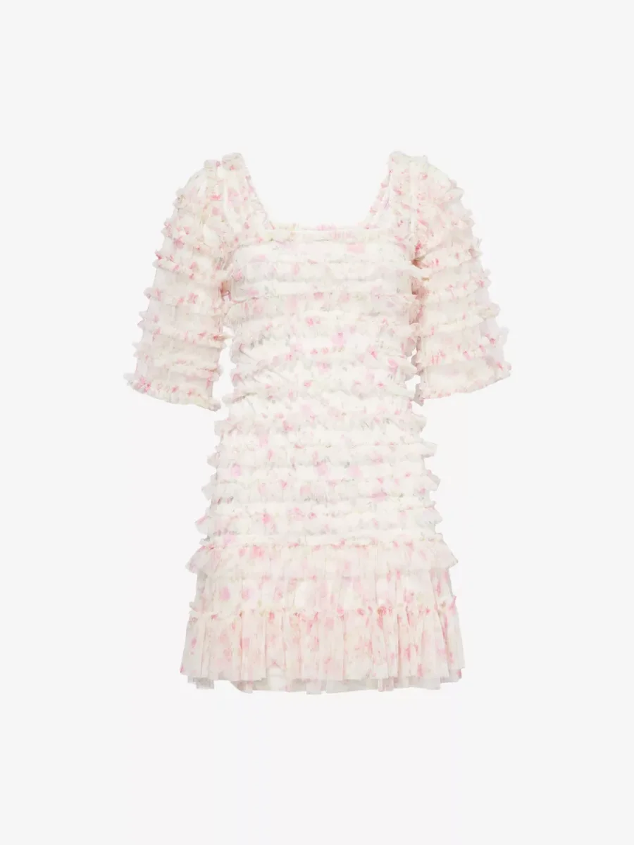 Needle & Thread Rose Ditsy Frilled Woven Mini Dress - Imagen 8