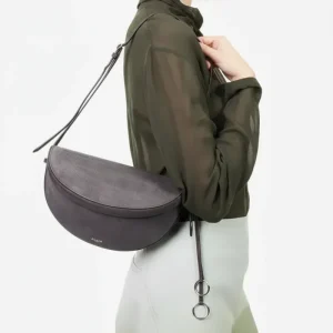 Alaïa Hip East West Nubuck-Leather Cross-Body Bag