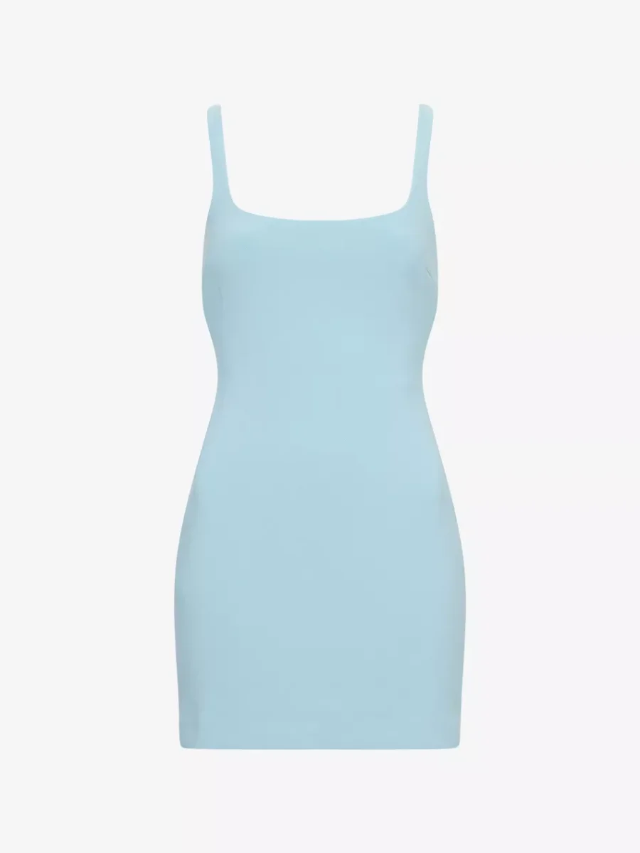 Bec + Bridge Reina Blue Open-Back Stretch-Woven Mini Dres - Imagen 5
