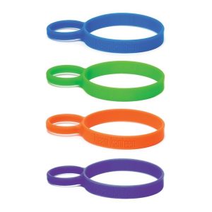 Set 4 Anillos de Silicona para Vasos y Botellas