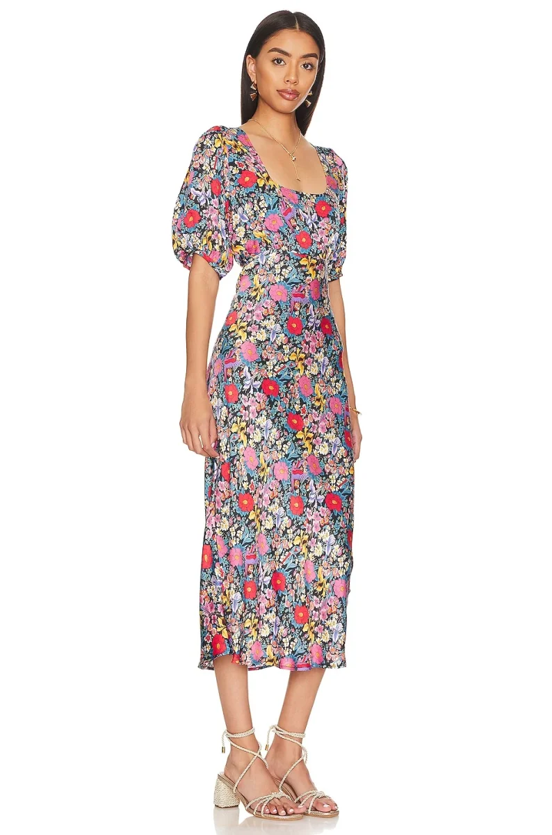Spell & The Gypsy Last Drinks Bias Floral Midi Dress - Imagen 5