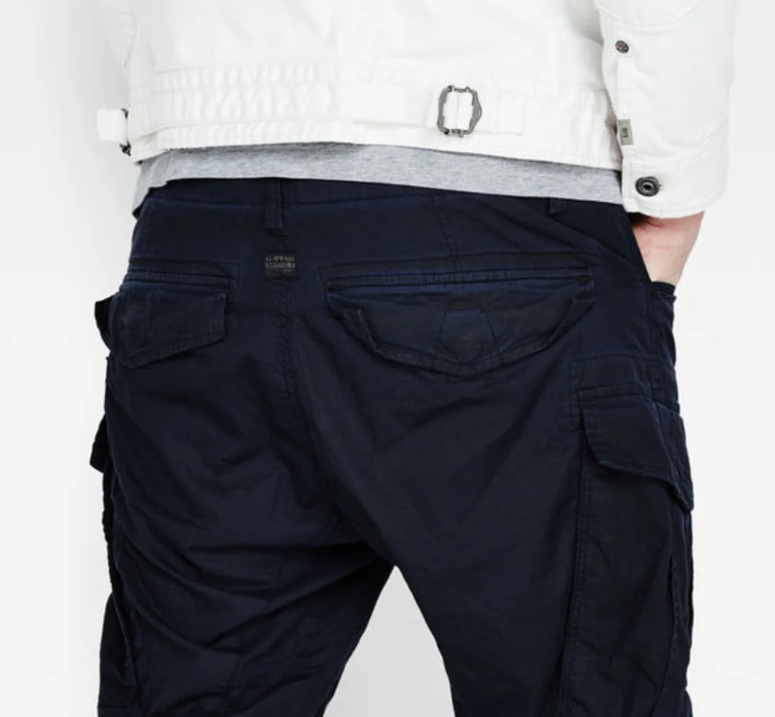 G-STAR Rovic Cargo 3D Zip Tapered Imperial Blue Trousers Pants - Imagen 4