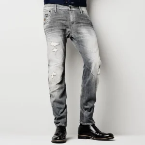 G-STAR 3301 Slim Force Grey Medium Aged Destroy Jeans