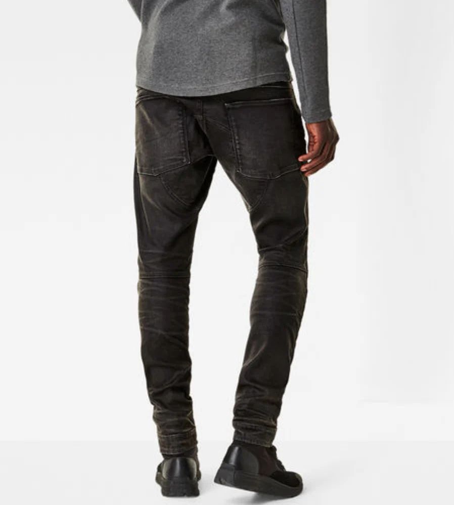 G-Star 5620 Elwood 3D Skinny Slander Black Super Stretch Dark Aged Jeans - Imagen 3