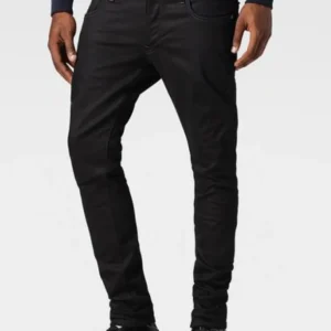 G-Star 3301 Super Slim Black Edington Denim 3D Raw Jeans