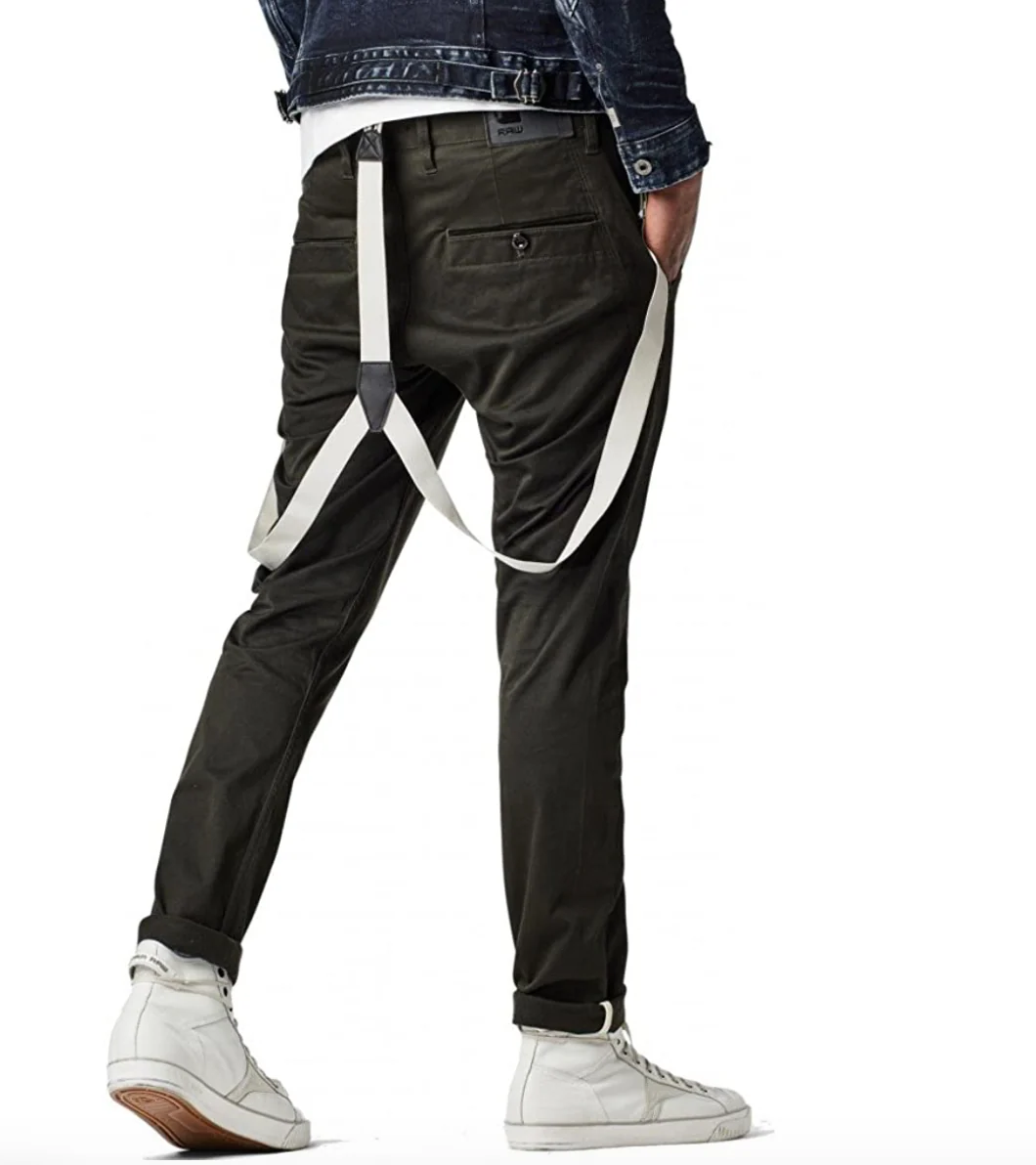 G-Star Bronson Slim Chino Pants Dark Olive Green Trousers - Imagen 2