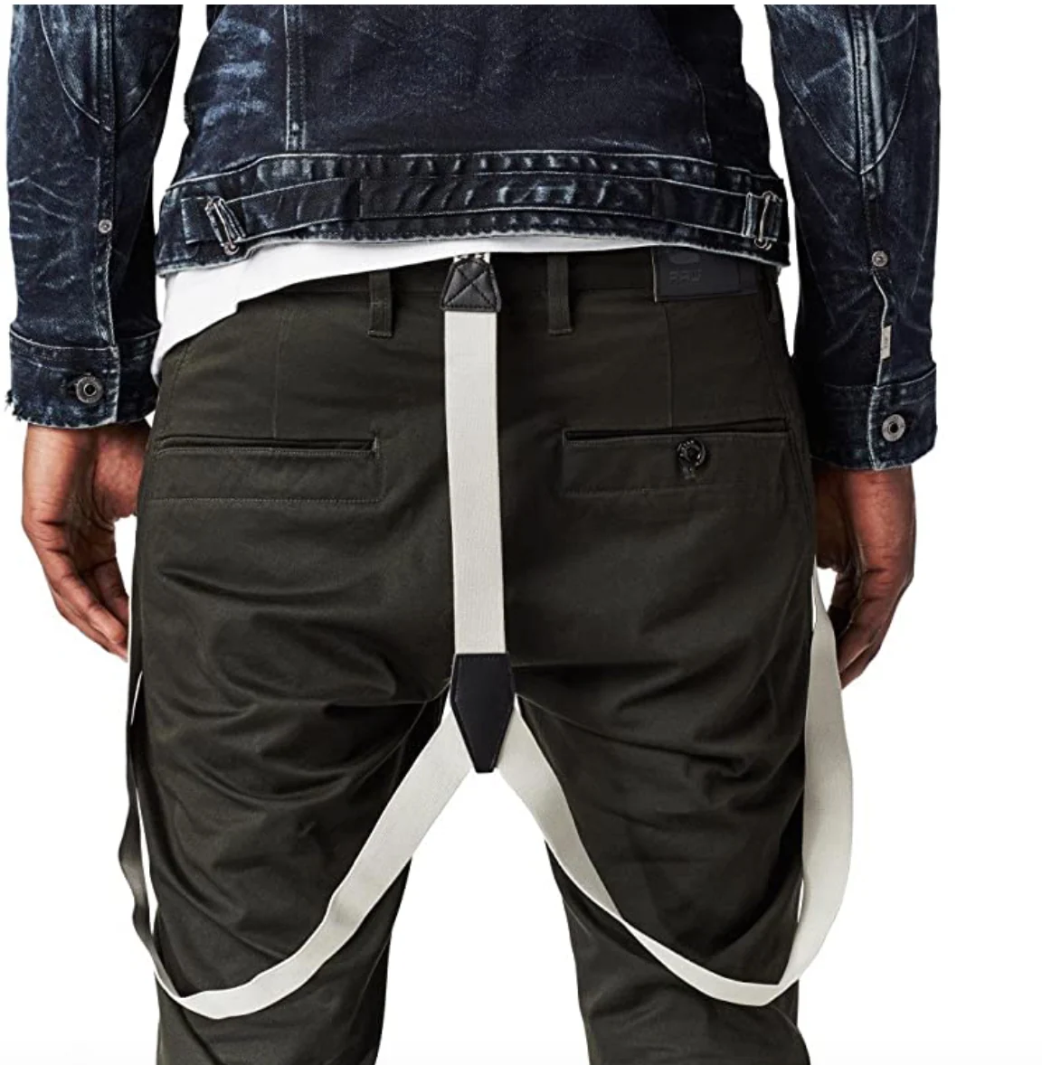 G-Star Bronson Slim Chino Pants Dark Olive Green Trousers - Imagen 5