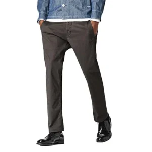 G-Star Valdo Bronson Chino Slim Raven Grey Twill Trousers Pants