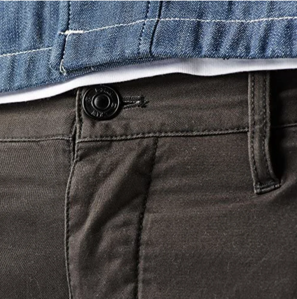 G-Star Valdo Bronson Chino Slim Raven Grey Twill Trousers Pants - Imagen 4