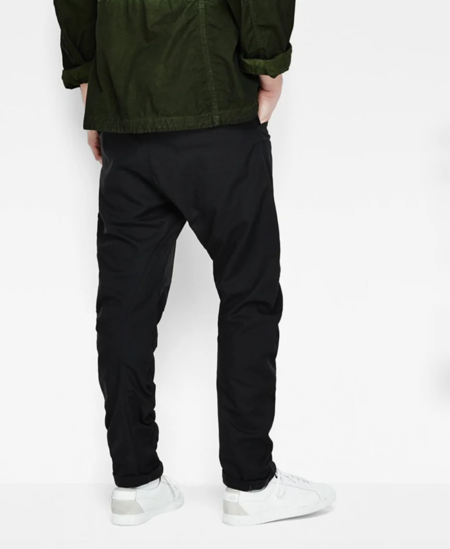 G-STAR Powel 3D Tapered Black Solar HD Cargo Chino Trousers Pants - Imagen 3