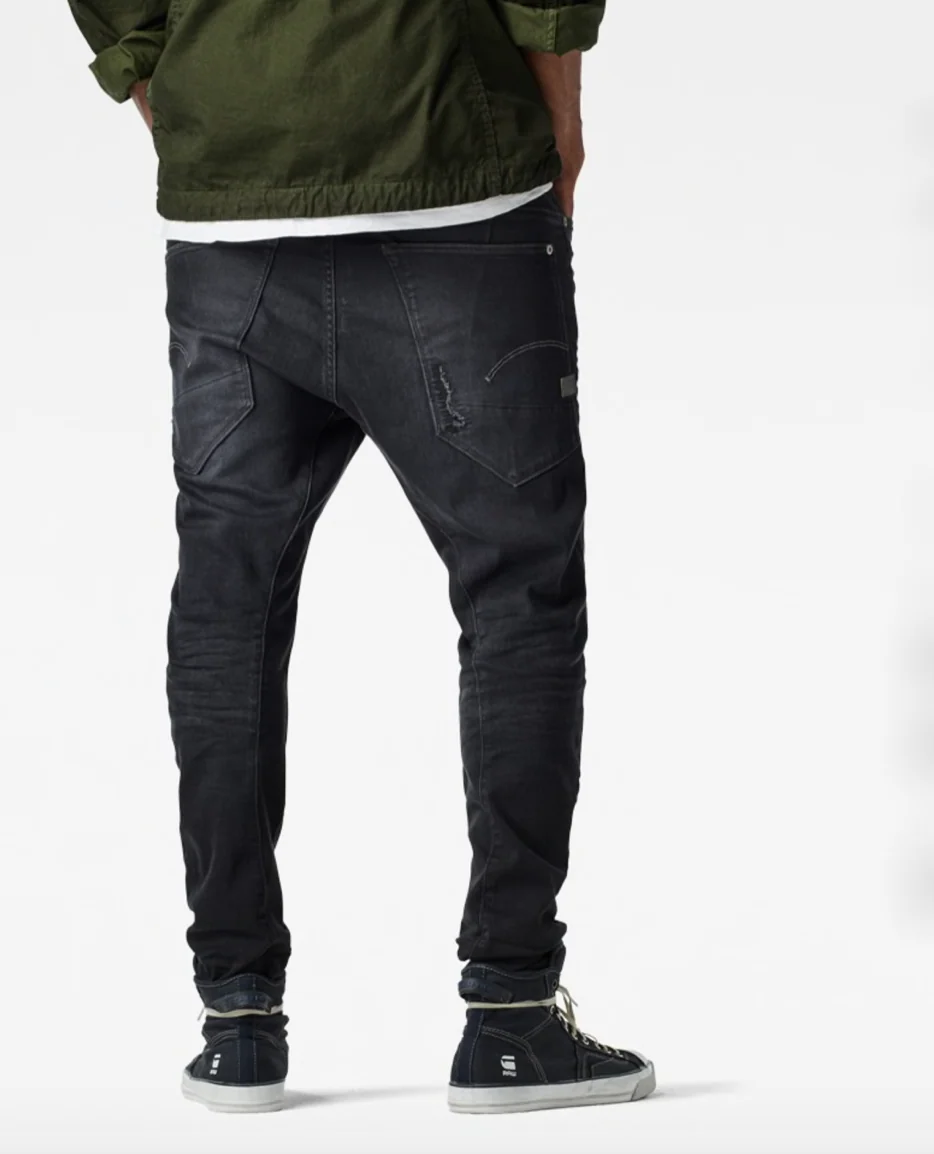 G-Star Type C 3D Super Slim Skinny Scaal Grey Dark Aged Restored 63 Jeans - Imagen 3