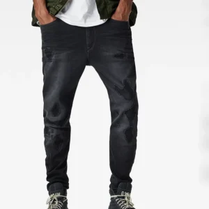 G-Star Type C 3D Super Slim Skinny Scaal Grey Dark Aged Restored 63 Jeans