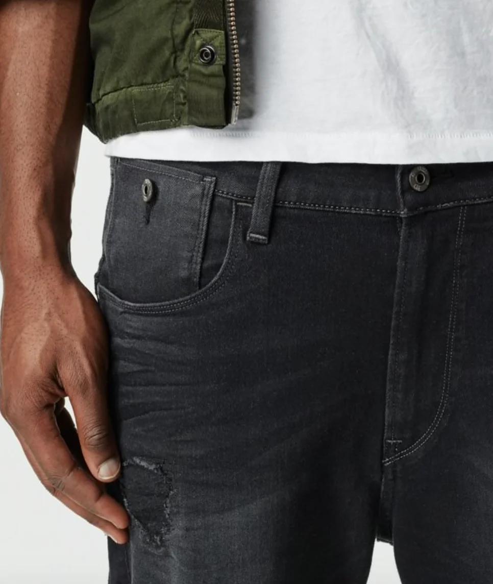 G-Star Type C 3D Super Slim Skinny Scaal Grey Dark Aged Restored 63 Jeans - Imagen 6