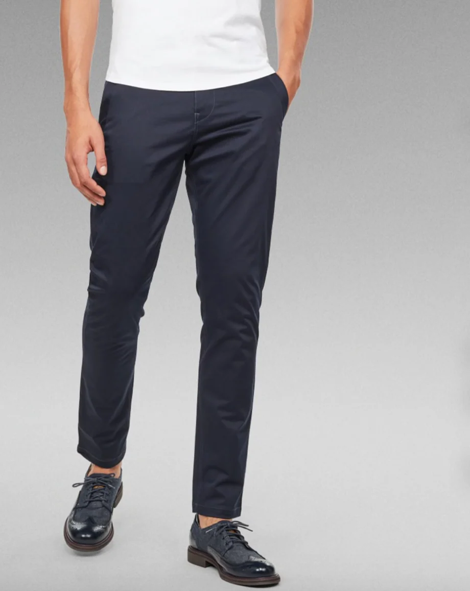 G-Star Correct Bronson Slim Chino Moor Blue Kansai Twill Trousers Pants