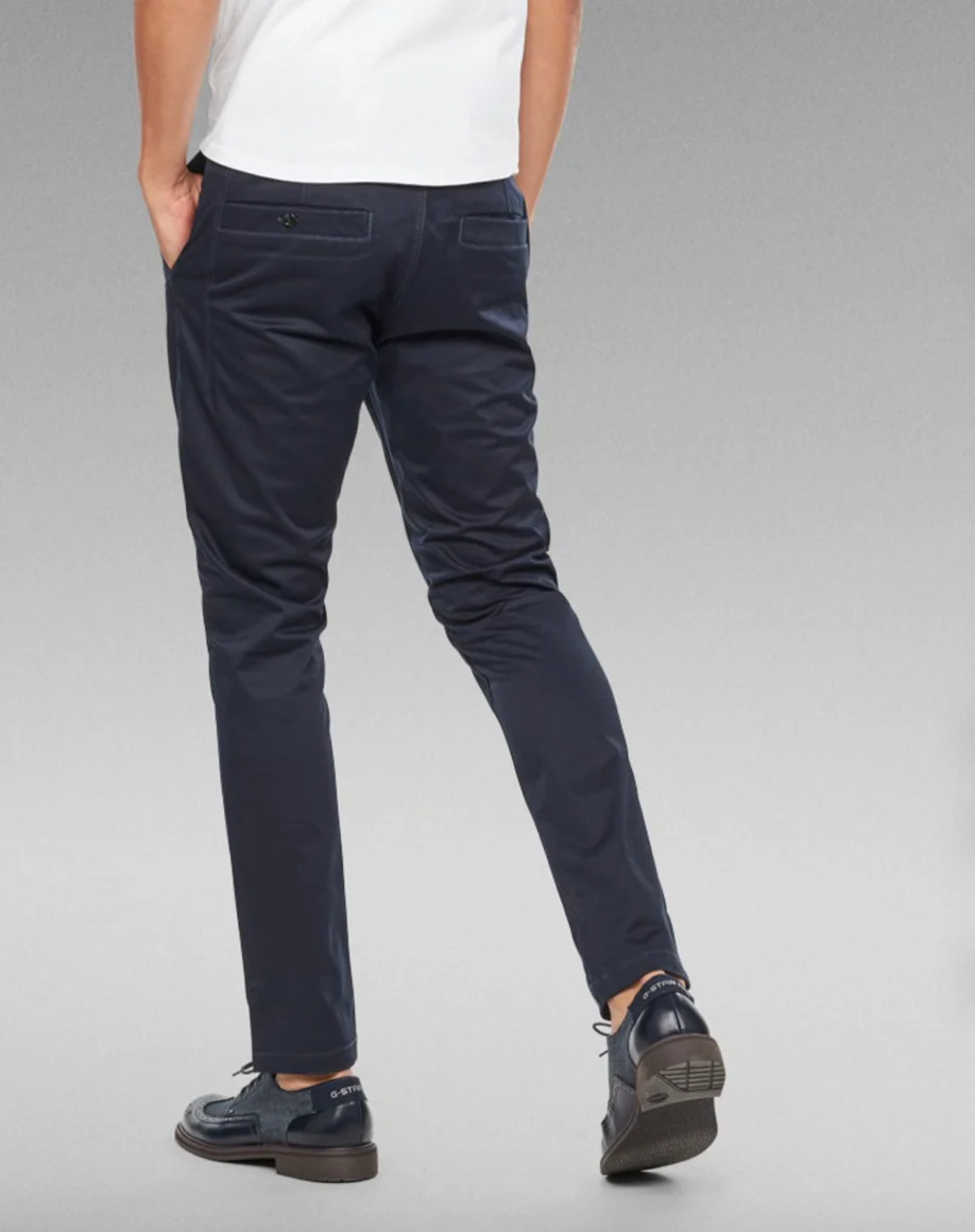 G-Star Correct Bronson Slim Chino Moor Blue Kansai Twill Trousers Pants - Imagen 3
