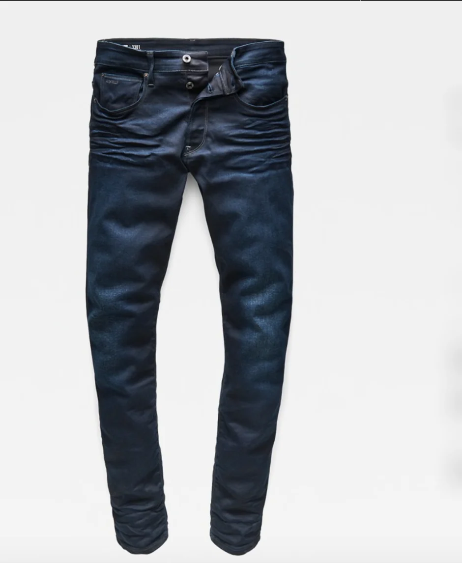 G-Star 3301 Slim Slander Blue Dark Aged Jeans - Imagen 5